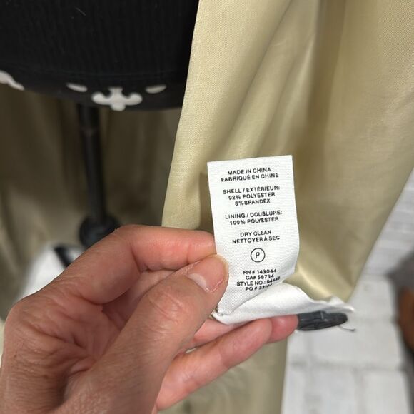 AVEC LES FILLES Women Trench Coat Long Maxi Khaki Tan Green Large Belted - Picture 14 of 16